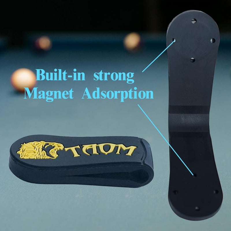 Banly TAOM Round Shaped Pool Chalk Holder, Portable Pool Chalk Cubes, Magnetic Mini Chalk Holder Pool Billiards, Pool Cue Chalk Case Container Box for Billiard Cue Tip Tool Pool Table Snooker Accessories - Image 3